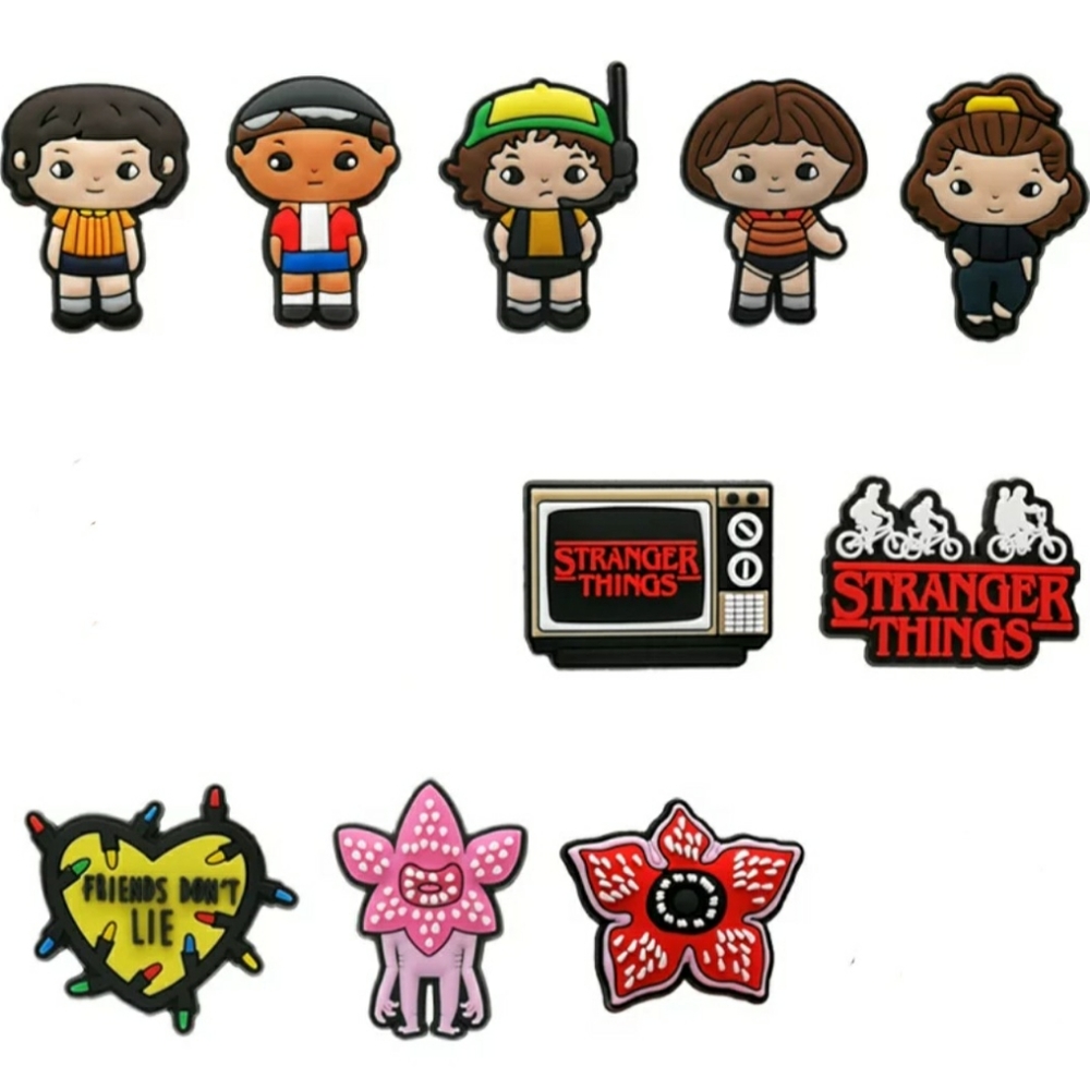 Stranger things jibbitz for crocs